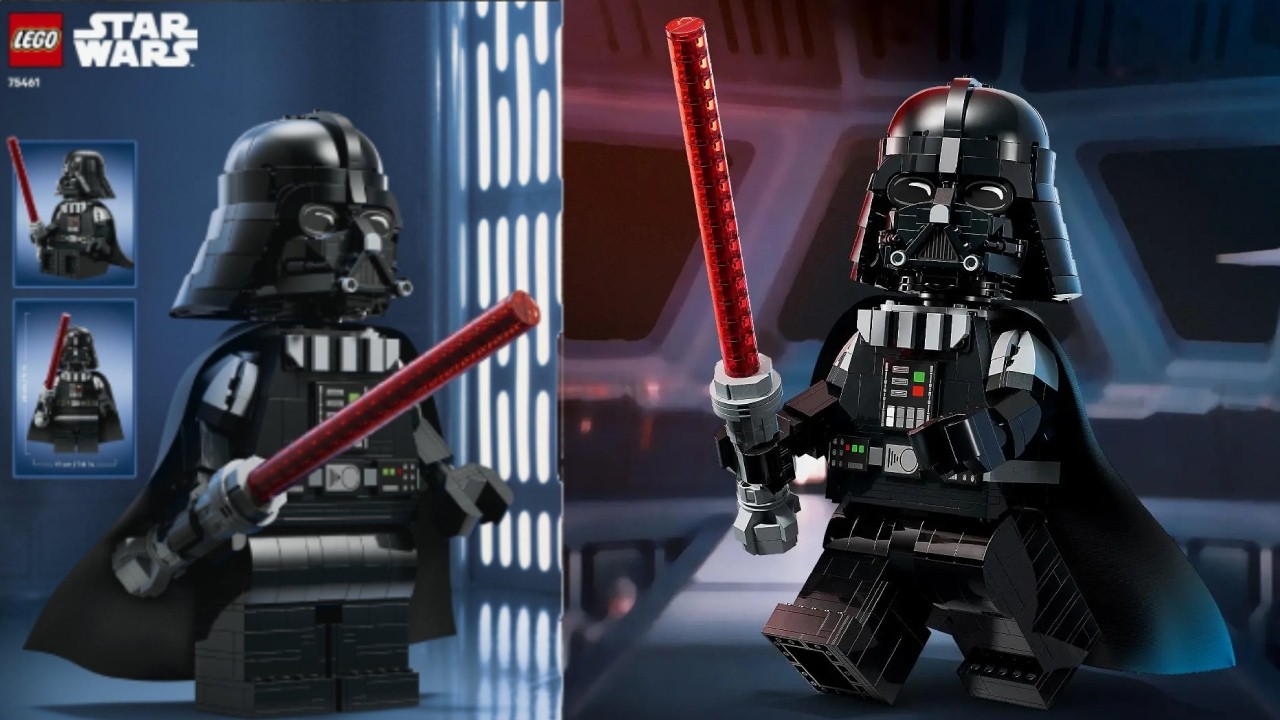 Star Wars - Up-Scaled Darth Vader Minifigure - Up-Scaled Minifigure LEGO instructions
