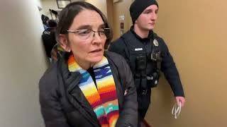 Arrests at the Portland office of Sen  Susan Collins