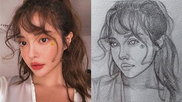 loomis face drawing tutorial | draw a girl