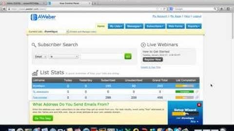 How To Create A Subscriber List In AWeber