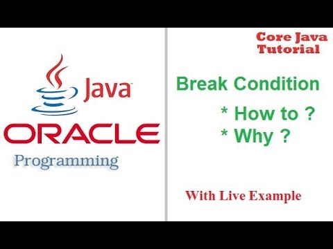 Break Condition | How to and Why we use Break Condition in Java | Core ...