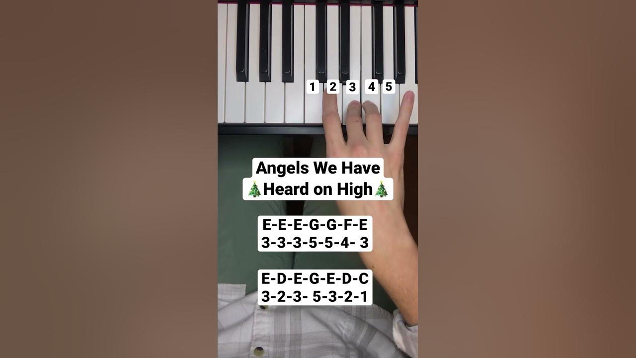 Angels We Have Heard on High 🎄 Piano Tutorial 🎹 #pianotutorial #christmas #easypianotutorial