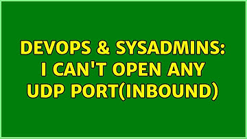 DevOps & SysAdmins: I can