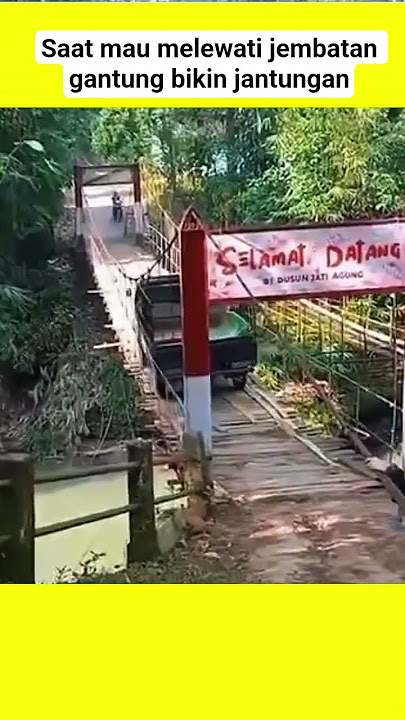 The pickup truck passing over the bridge made my heart race.