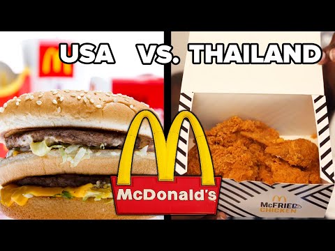 Trying American Vs. Thai McDonald's