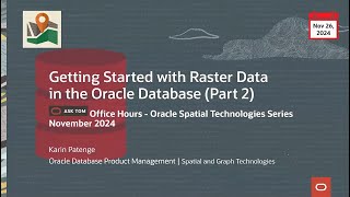 Details Treasures of the Oracle Database: Processing and Analyzing Raster Data Update