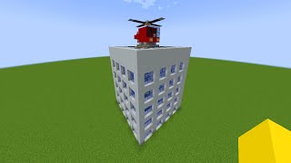 بناء👷 برج مبنى (شركة)🏢😍| مع مهبط طيارة 🚁✅| في ماين كرافت Minecraft
