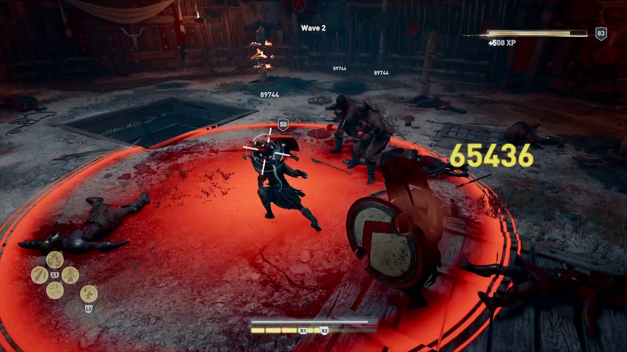 Assassin's Creed® Odyssey King of the arena using the sword of kings and ISU armor