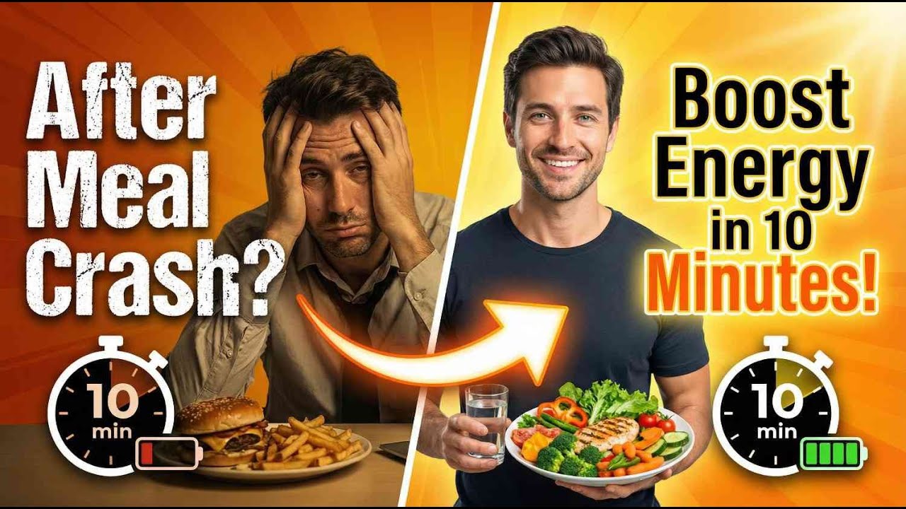 How to Stop the After-Meal Crash in 10 Minutes: 3 Simple Steps to Boost Energy & Beat Cravings
