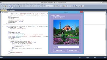 الدرس الرابع عشر - vb.net : اضافة صورة الى قواعد البيانات واعادة عرضها - SQL, Access