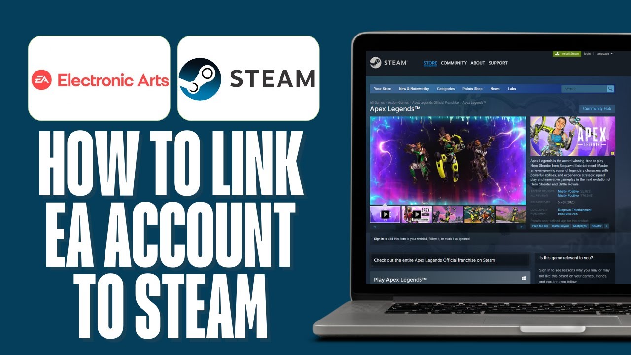 How to Link EA Account to Steam (Apex Legends 2024) - YouTube