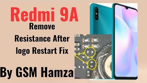 Redmi 9A remove resistance After Logo Restart Fix | nv data corrupted fix | dead fix | not power on