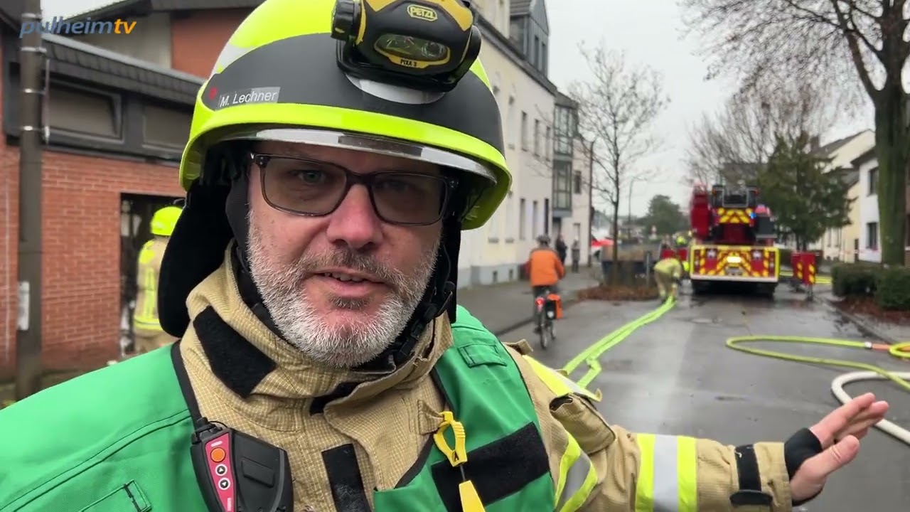 Dachstuhlbrand in Pulheim