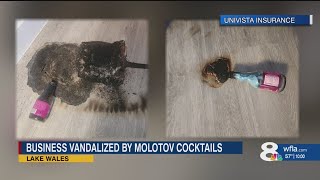 Molotov cocktails thrown into Lake Wales business @WflaNewsChannel8
