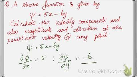 Velocity potential function part 1