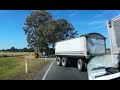 Truck drifts trailer around corner hitting 4x4 - Chambers Flat QLD