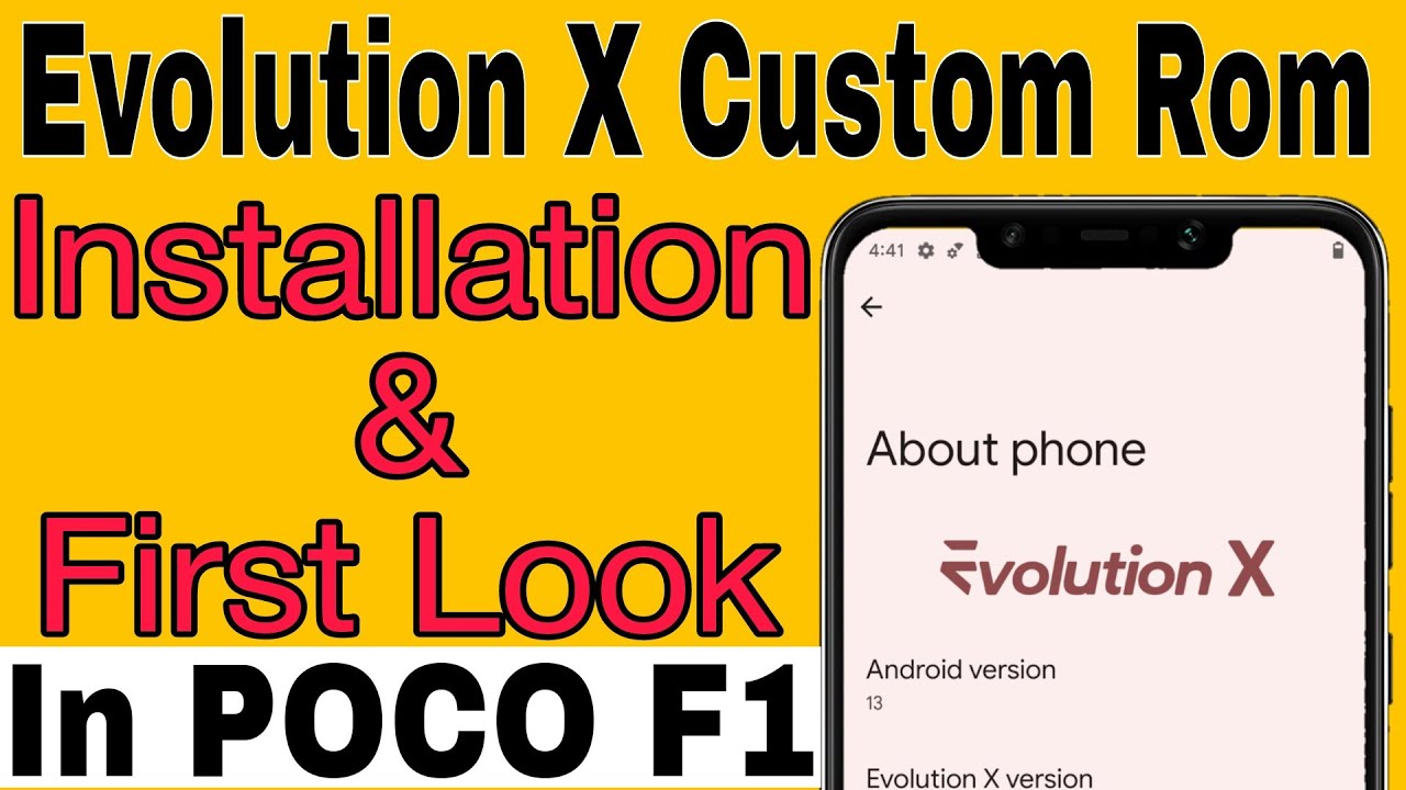 Without PC | How To Install Evolution X Custom Rom In Poco F1 | Best ...