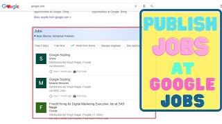 How to Publish Jobs at Google Jobs   2 Simple tricks