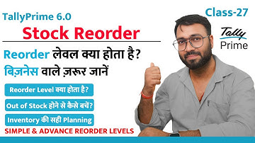 Simple & Advance Reorder Levels and Minimum Quantity in Tally Prime |Learn Tally Accounting in Hindi