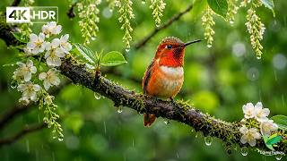 Birdsong in the Rain 🌿 Relaxing 4K Piano to Calm the Mind and Sleep Deeply