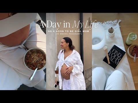 third trimester (day in the life) vlog | pregnancy loneliness, getting engaged, work from home