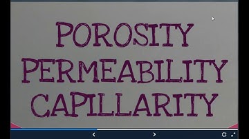 Porosity & Permeability