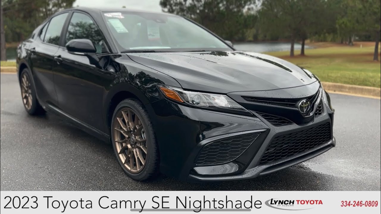 2023 Toyota Camry SE Nightshade Midnight Black - Stock# 37062 - YouTube