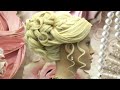 Wedding hairstyle for long hair.