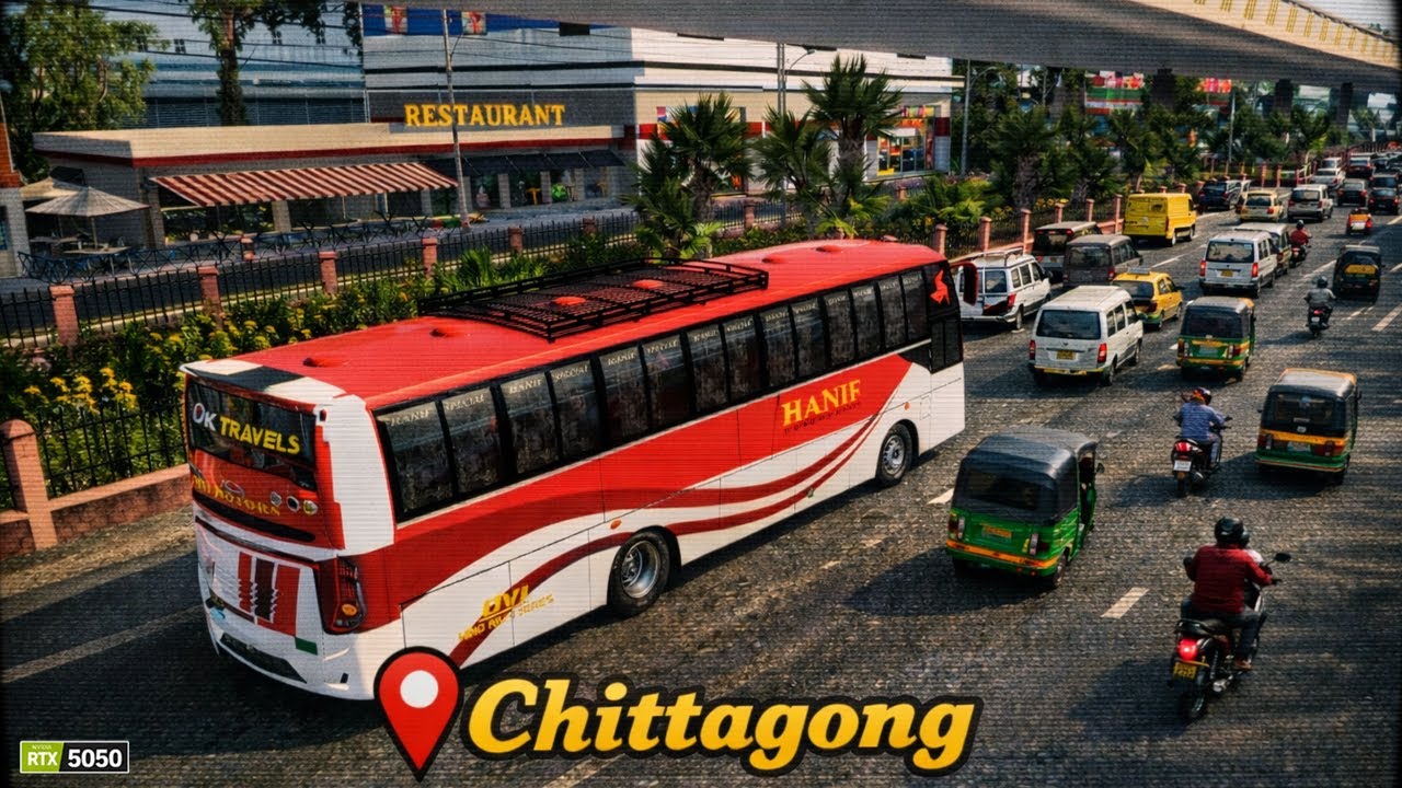 Chittagong Epic Journey 🚍 | Hino BD Bus | MBD V8 Beta ETS2 | RTX 5050