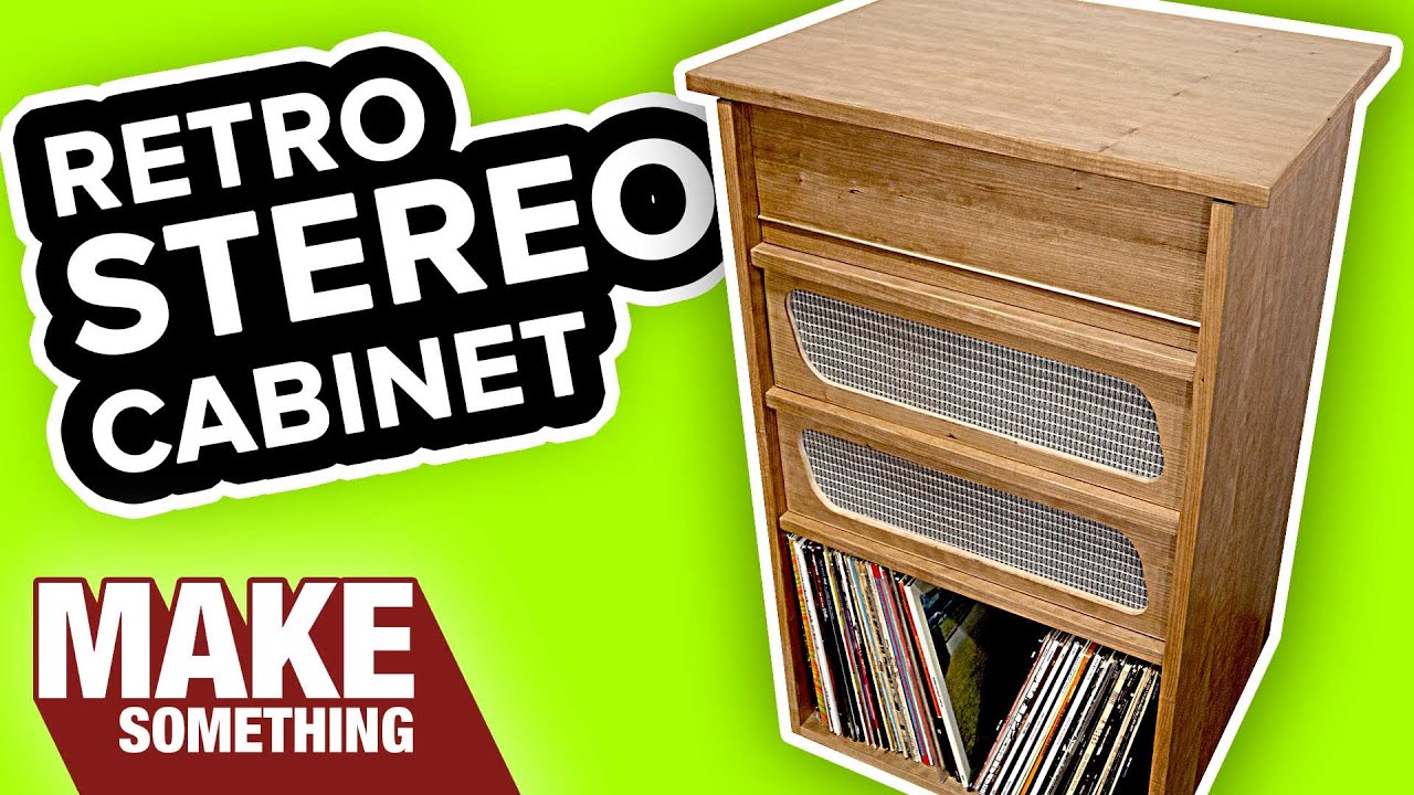 Woodworking Project: How to Make a Stereo Cabinet - YouTube