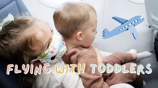 FLYING WITH TWO TODDLERS | fly to miami with us! one lap child + a toddler | KAYLA BUELL