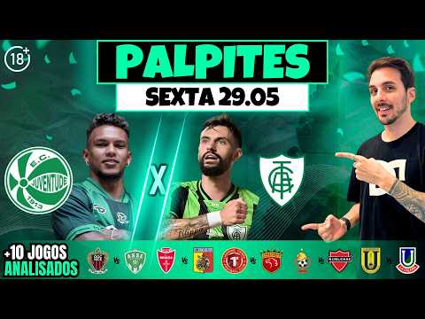 PALPITES DE FUTEBOL PARA HOJE 29 05 2026 (SEXTA-FEIRA)