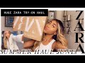 HUGE ZARA HAUL + TRY ON Featuring CELEBRITY HAIR UK lace front unit