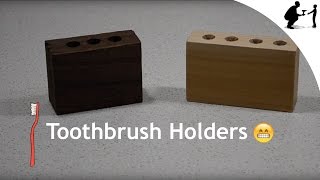 How to Make a Wooden Toothbrush Holder Today we will be making this toothbrush holder out of wood. For this we will need: • A 2x4 piece of wood (At least 5" long) • A saw of