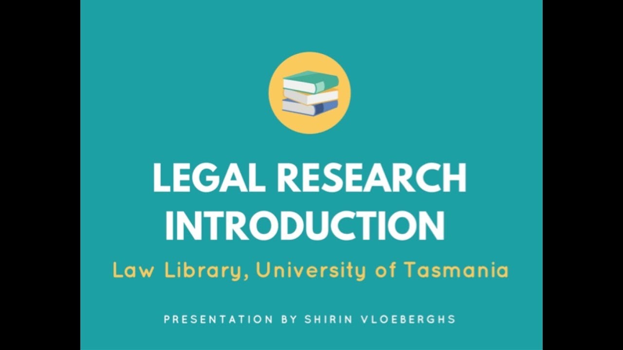Introduction to Legal Research, Part One Legal Resources YouTube