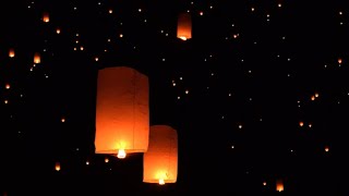 Flying Sky Lantern Happy Diwali Status