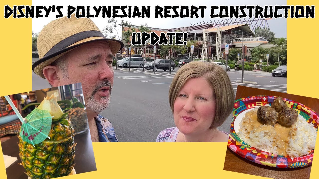 Disney's Polynesian Village Construction Update & Trying Thai Coconut Meatballs at Capt. Cook's!