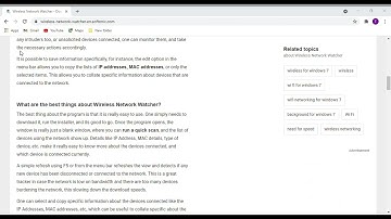 Ethical hacking (wireless network watcher)