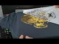 Tshirt clothing digital printing pressing gold foil