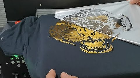 T-shirt clothing digital printing pressing gold foil