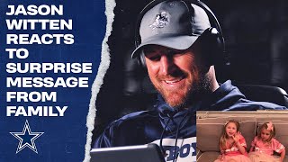 Jason Witten's Emotion Reaction To Message From His Family | Dallas Cowboys 2019