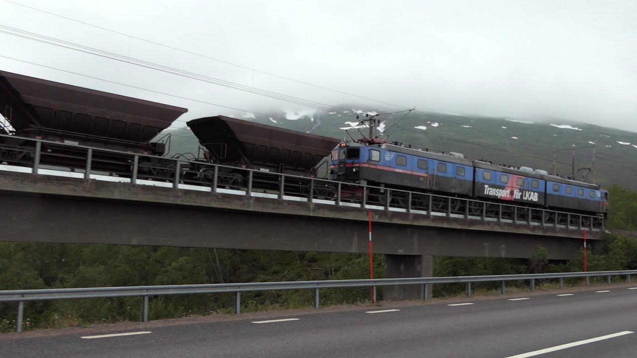 Last run with Dm3 locomotive on the “Malmbanan”, The Swedish Iron Ore Line