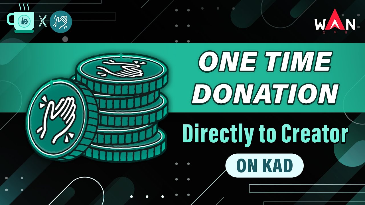 How To Make One time Donation Directly to a Creator on Kad MyID