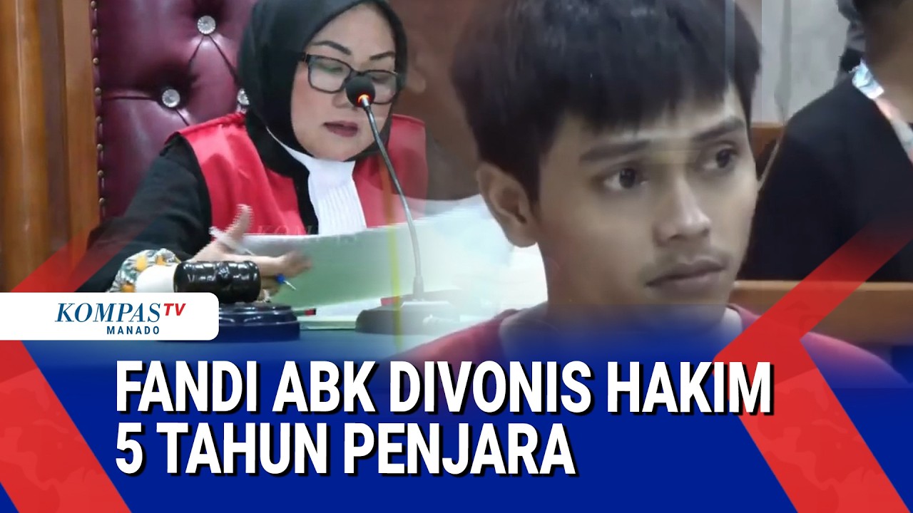 Riuh! Fandi Ramadhan ABK Divonis Hakim 5 Tahun Penjara di Kasus Penyelundupan Narkoba