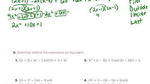 Equivalent Quadratic Expressions