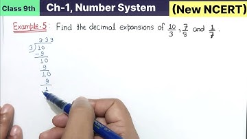 Class 9th Chapter 1 Number System Example 5 Maths New NCERT 2025 | Find the decimal expansion of