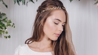 Five Ways To Wear A Bridal Ribbon Tie Headband screenshot 1