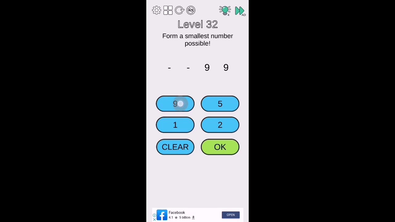 Brain challenge think outside level 32 solution or walkthrough