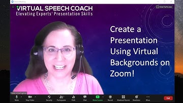 Using the Virtual Backgound in Zoom for Your Slides