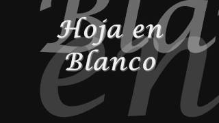 Video thumbnail of "Hoja en blanco - Monchy & Alexandra (letra)"